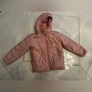 Light pink reversible North face jacket